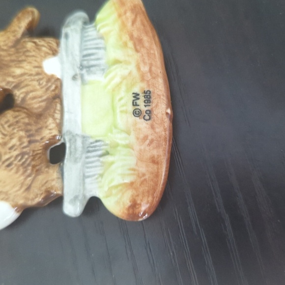 Vintage Brown and White Rabbit Figurine The Bad Bunny - Picture 4 of 5